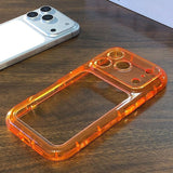 Backless, Perforated Frame Soft Phone Case For iPhone