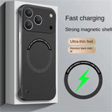 Ultra Thin Hard PC Magnetic Frameless Phone Case For iPhone