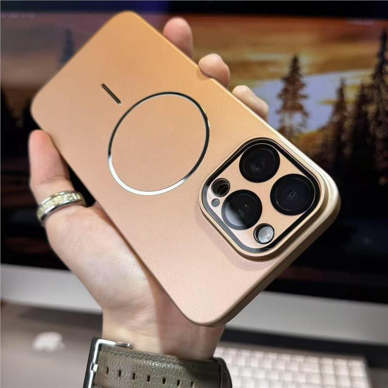 Thin Circle Magnetic Mobile Phone Case For iPhone