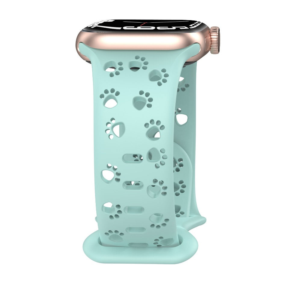 Cat Paw Hollow Silicone Strap For Apple Watch