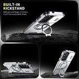 Slide Lens Protection Magnetic Holder Armor Case For Samsung