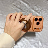 Magnetic Rotating Stand Lanyard Phone Case For iPhone