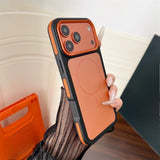 New Bicolor Matte Frosted Magnetic  Phone Cas For iPhone