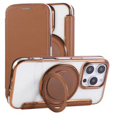 Flip Leather Wallet Rotating Fold Stand Magnetic Phone Case For iPhone