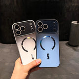 Large Window Magnetic Phone Case For iPhone
