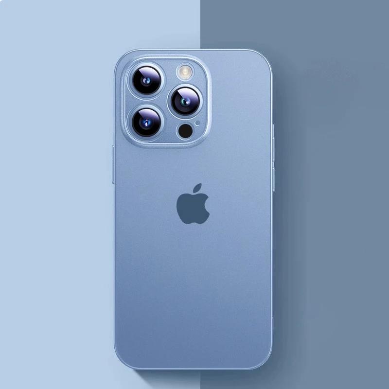 Custodia trasparente opaca ultra sottile da 0,3 mm per iPhone 