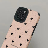 Custodia protettiva per fotocamera con cuore d'amore carino per iPhone 