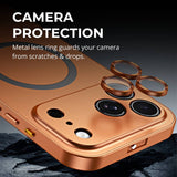 Metal Frame Magnetic Phone Case For iPhone