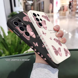 Custodia con fiori di farfalla per Samsung 