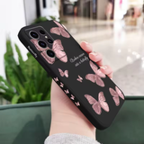 Custodia con fiori di farfalla per Samsung 