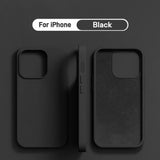 Custodia protettiva morbida in silicone liquido originale per iPhone 