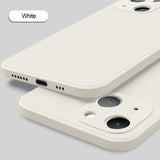 Custodia a protezione completa in silicone liquido per iPhone 