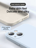 Custodia a protezione completa in silicone liquido per iPhone 