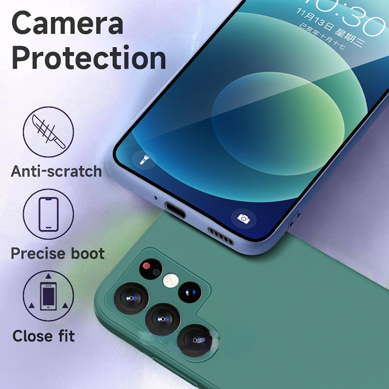 Custodia in silicone liquido antiurto per Samsung Galaxy 