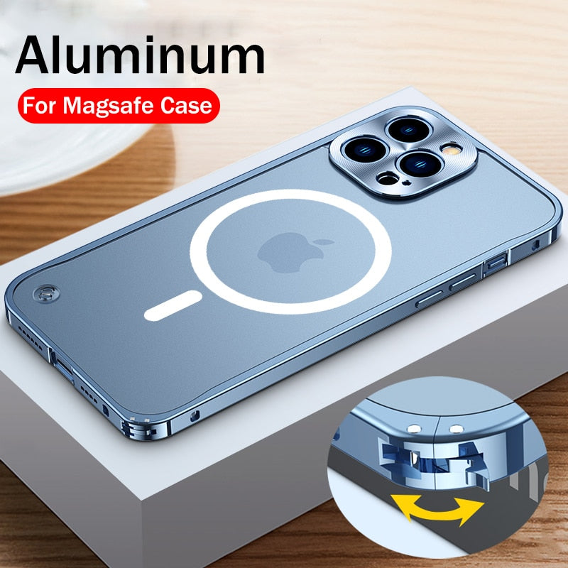 Custodia magnetica in lega di alluminio per iPhone 