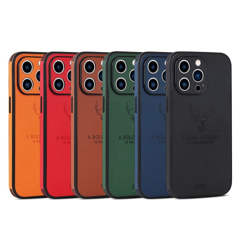 Custodia morbida in silicone in pelle antiurto per iPhone 