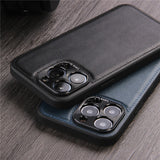 Custodia antiurto in pelle PU per iPhone 