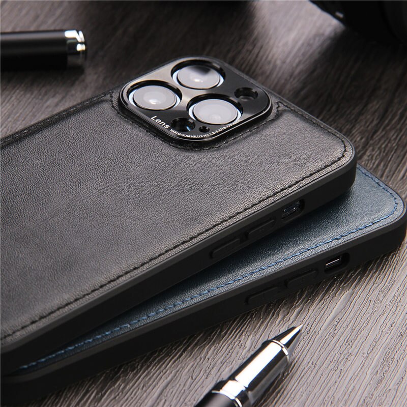 Custodia antiurto in pelle PU per iPhone 